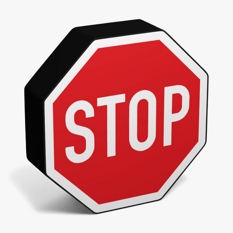 Stoppschild Lampe