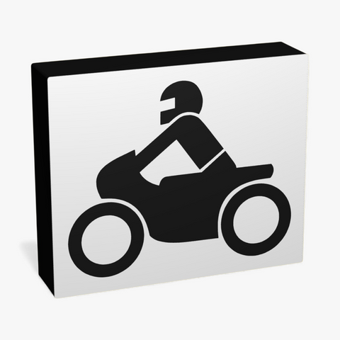 Sinnbild Motorrad Lampe