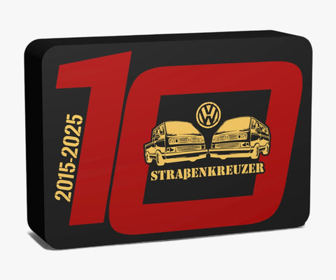SET: VW Bulli 10 Jahre + Straßenkreuzer Lampe