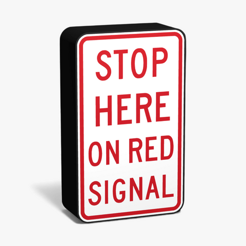Stop here on Red Signal Lampe