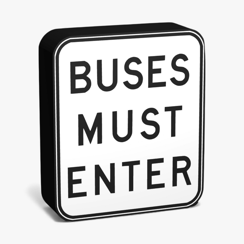 Buses Must Enter Lampe