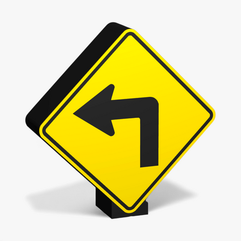 90 Sharp turn to left Lampe