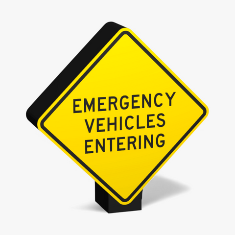 Emergency Vehicles Entering Lampe
