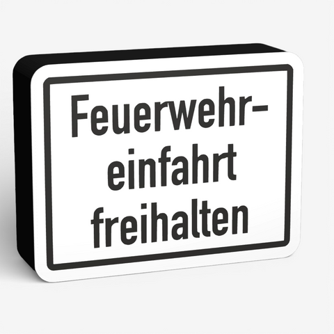 Feuerwehreinfahrt freihalten Lampe