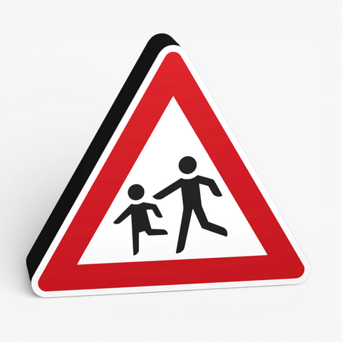 Achtung Kinder Lampe