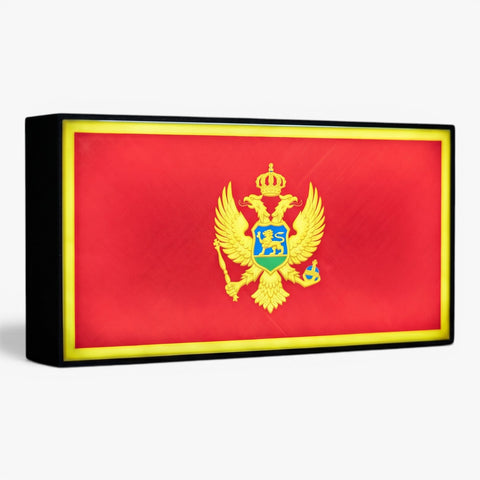 Montenegro Flagge Lampe