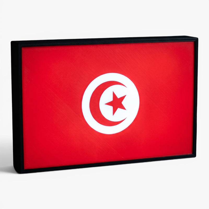 Tunesien Flagge Lampe