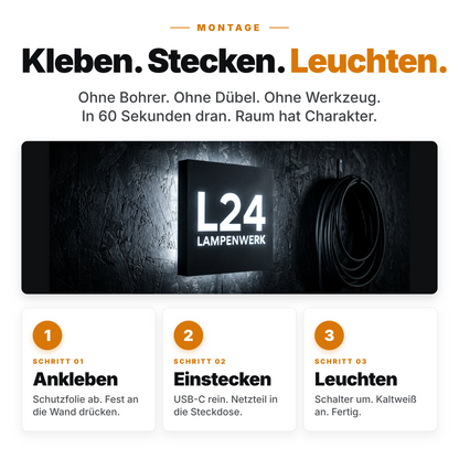 Personalisierbare Logo Lampe