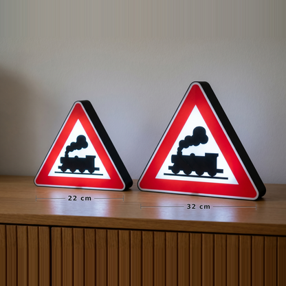 Unbeschrankter Bahnübergang 1971 bis 1992 Lampe