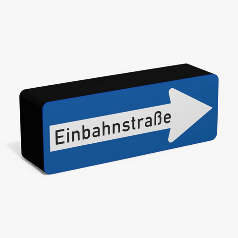 Einbahnstraße Lampe
