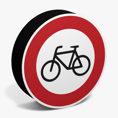 Verbot für Radverkehr Lampe