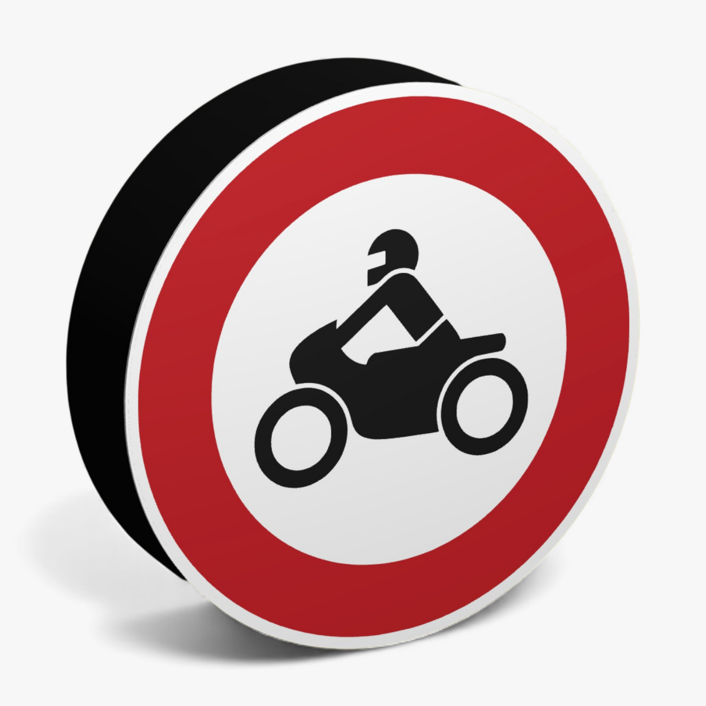 Verbot für Motorräder Lampe