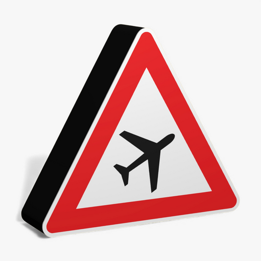 Flugbetrieb Verkehrsschild Lampe