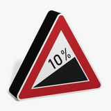 Steigung 10% Lampe