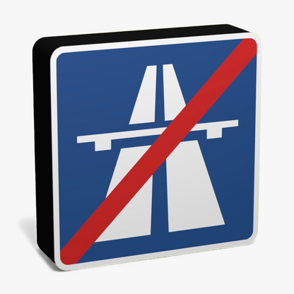 Ende der Autobahn Lampe