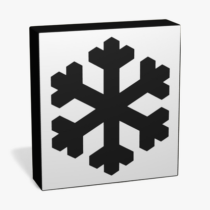Sinnbild Schnee- oder Eisglätte Lampe