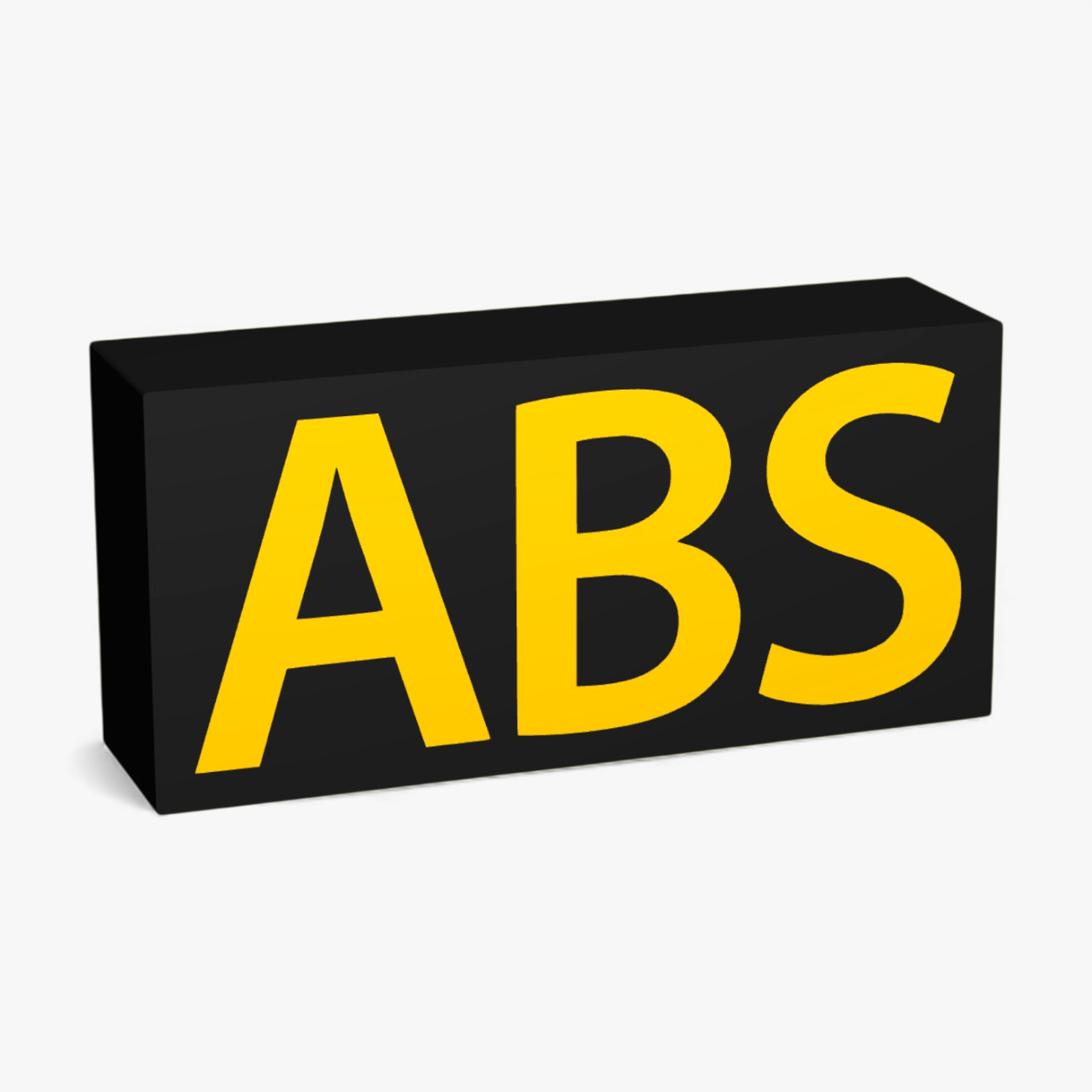 ABS Schriftzug Lampe