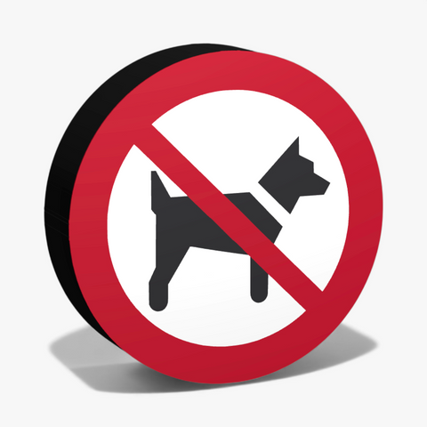 Mitfuehren von Hunden verboten Lampe