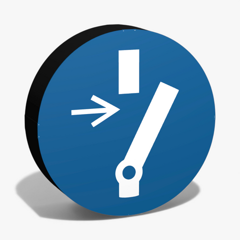 Vor Wartung oder Reparatur freischalten Lampe
