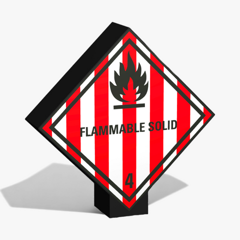 Flammable Solid Klasse 4.1 Lampe