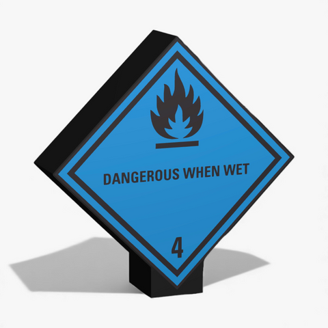 Dangerous when wet Klasse 4.3 Lampe