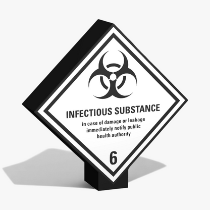 Infectious Substance Klasse 6.2 Lampe