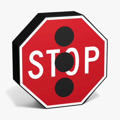 Stop when Traffic signals are off Lampe