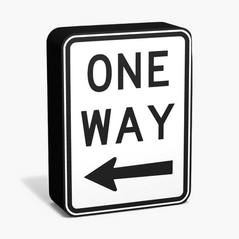 One Way (left) Lampe