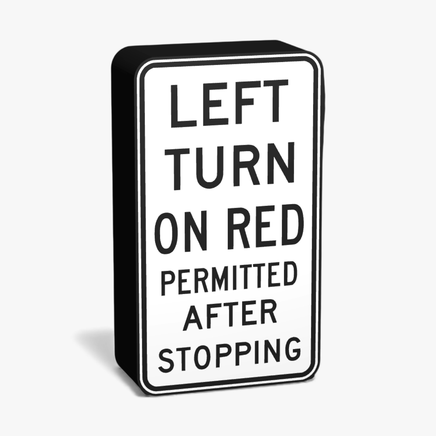 Left Turn on Red Permitted after Stopping Lampe