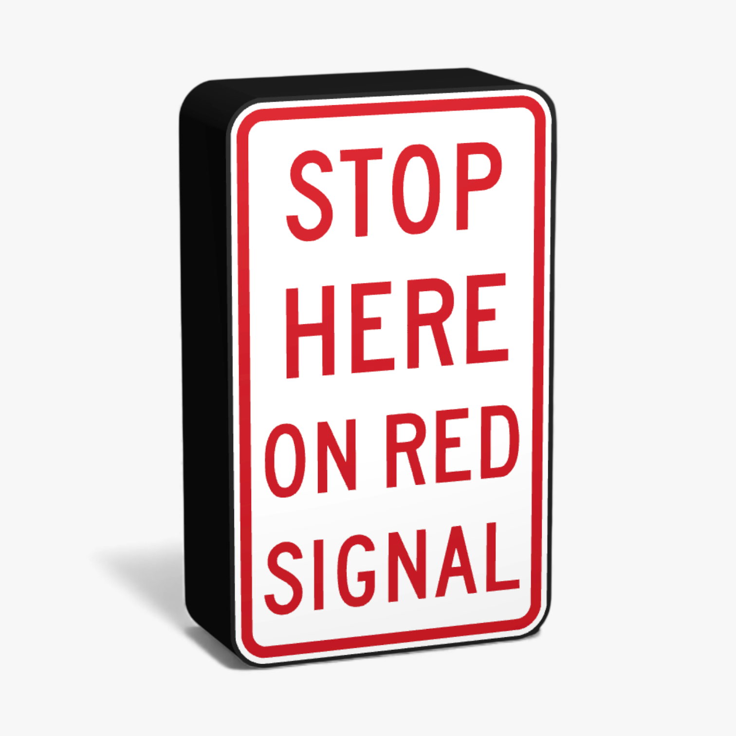 Stop here on Red Signal Lampe