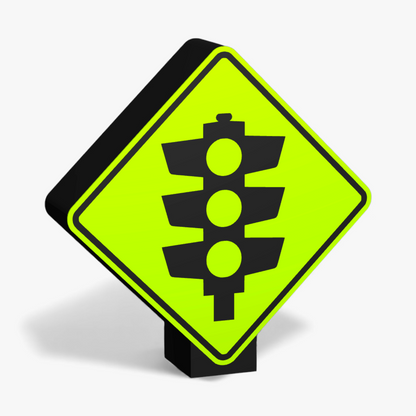 Signal-controlled pedestrian crossing ahead Lampe