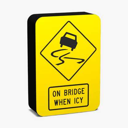 Slippery Road on Bridge When Icy Lampe
