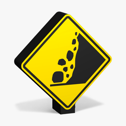 Falling Rocks right Lampe