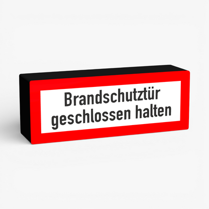 Brandschutztür geschlossen halten Lampe
