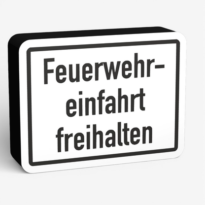 Feuerwehreinfahrt freihalten Lampe