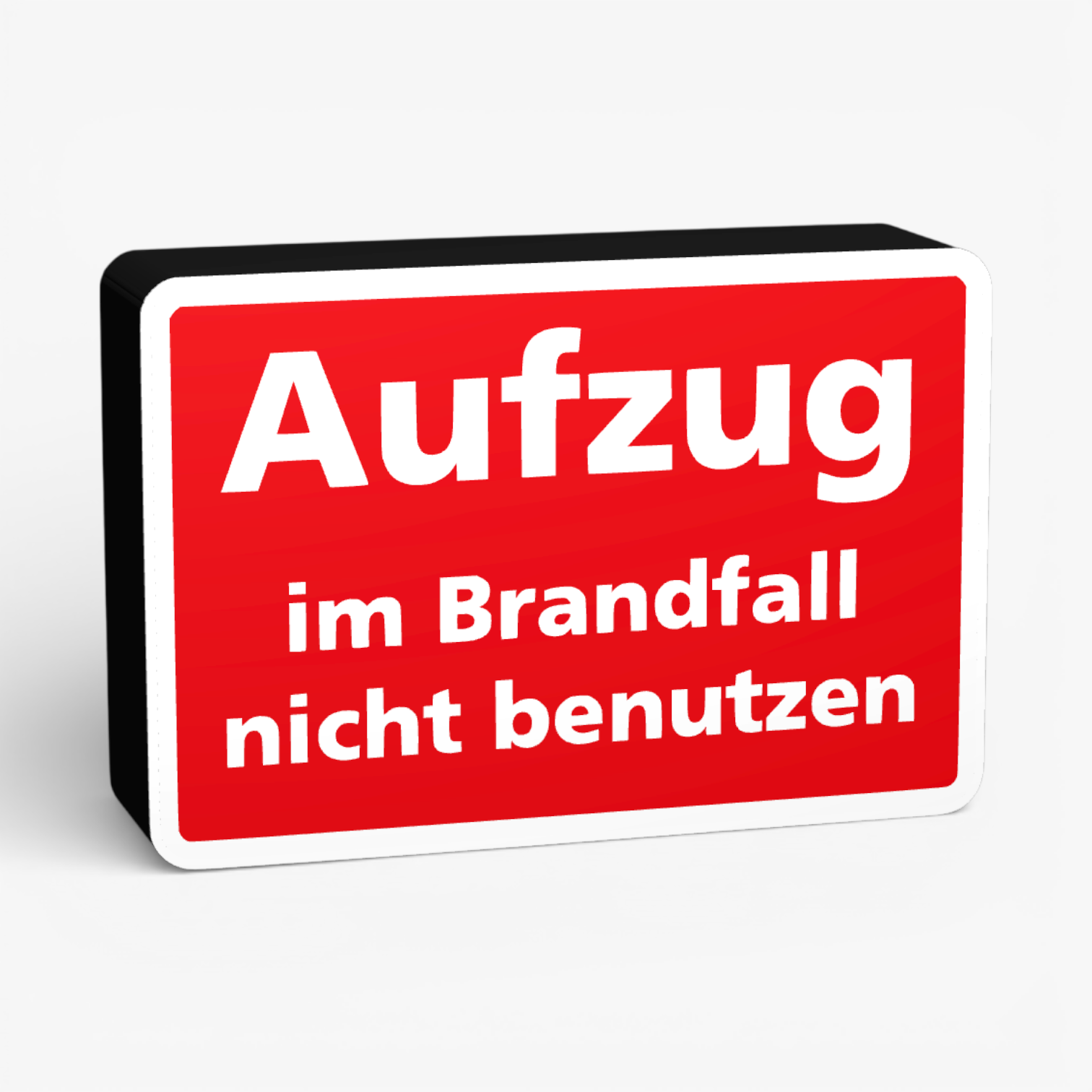 Im Brandfall nicht benutzen Lampe