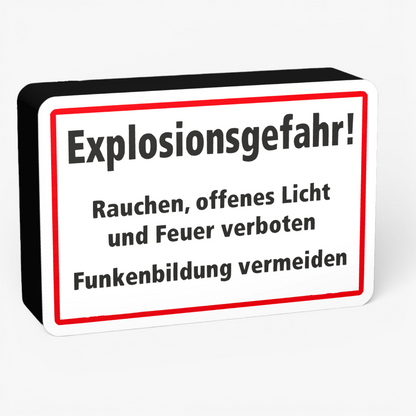 Explosionsgefahr! Lampe
