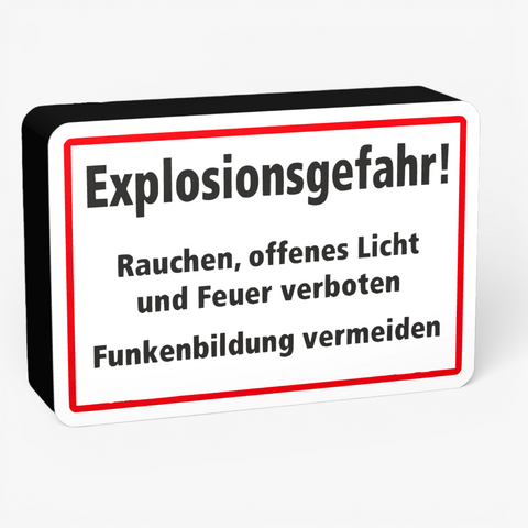 Explosionsgefahr! Lampe