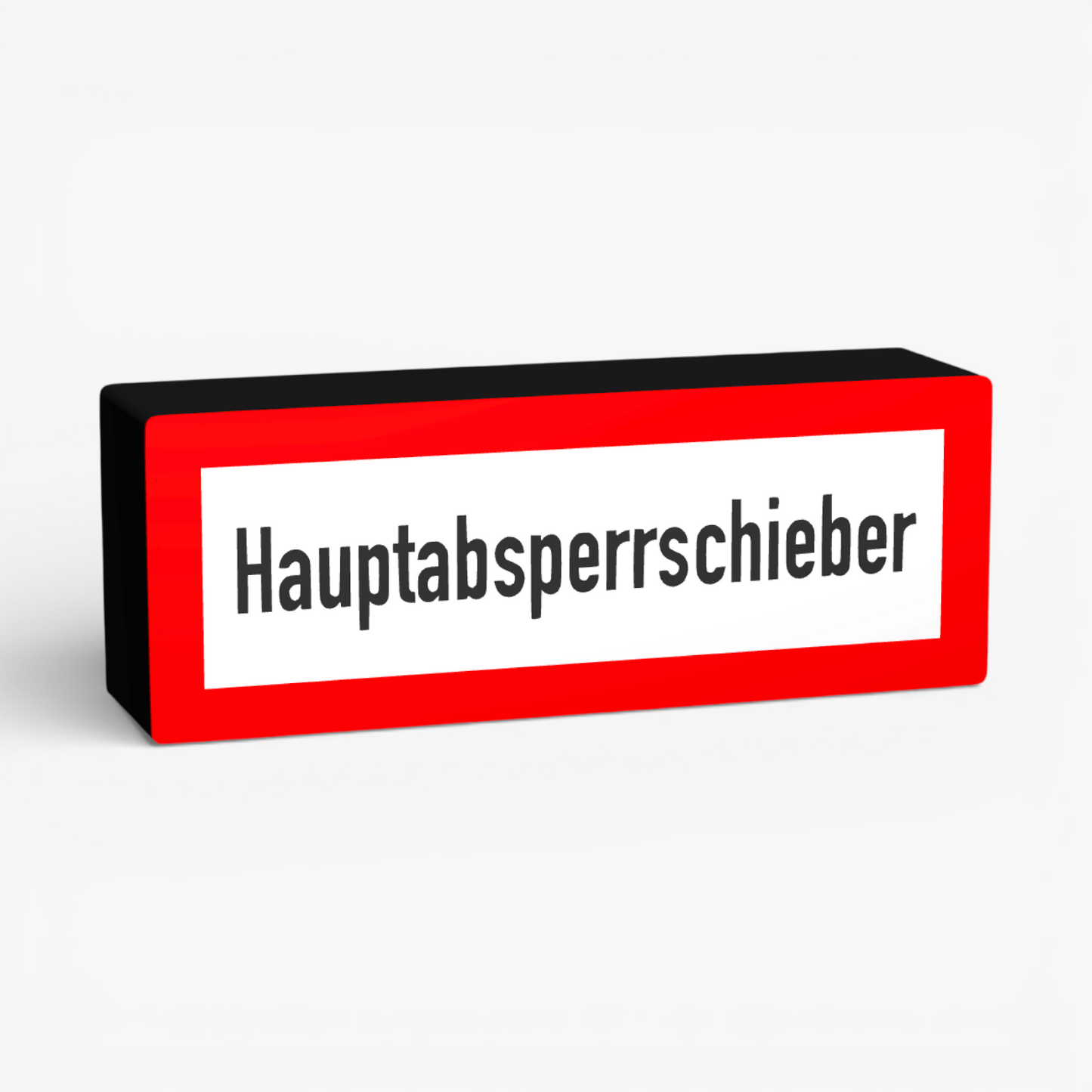 Hauptabsperrschieber Lampe