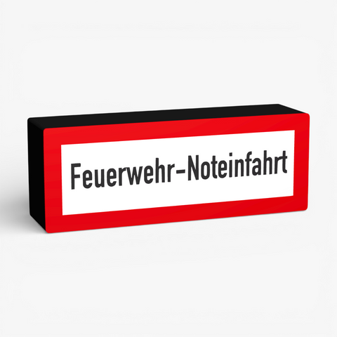 Feuerwehr-Noteinfahrt Lampe
