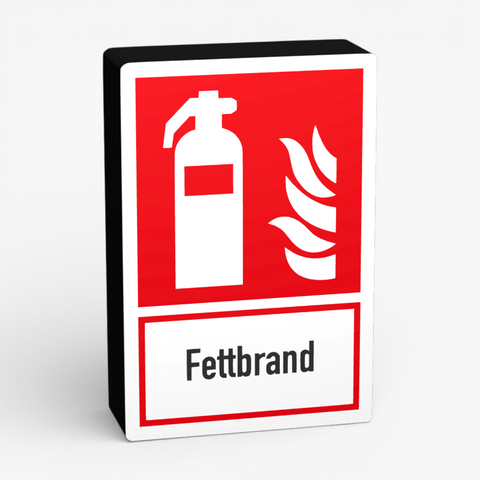 Fettbrand Rechteck Lampe