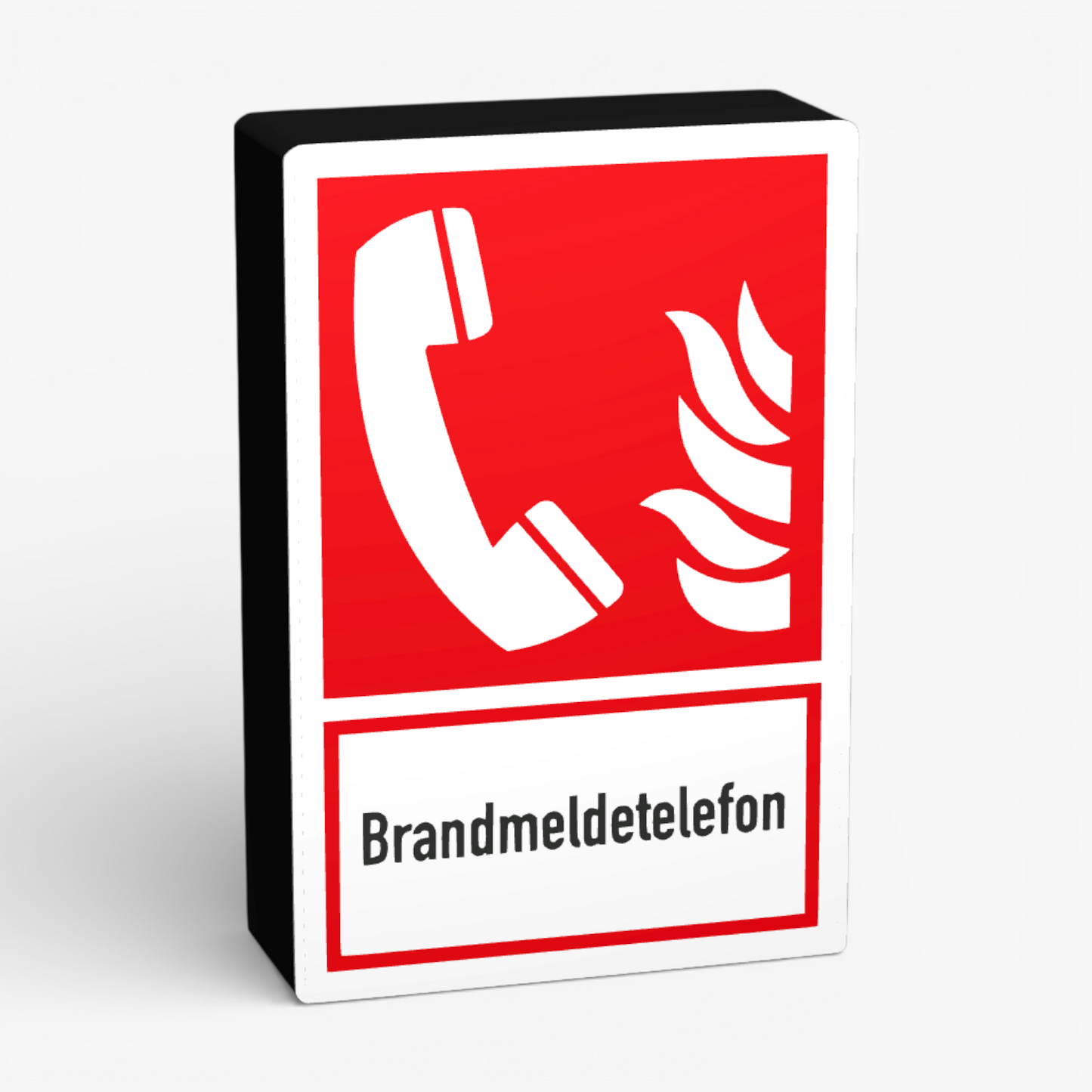 Brandmeldetelefon Rechteck Lampe