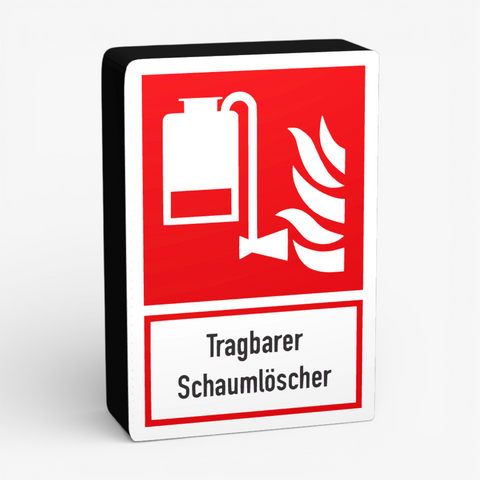 Tragbarer Schaumlöscher Rechteck Lampe