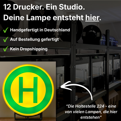 Haltestelle Zeichen 224 Lampe