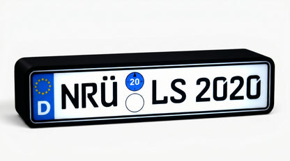 Dein Auto Kennzeichen als Lampe