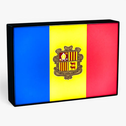 Andorra Flagge Lampe