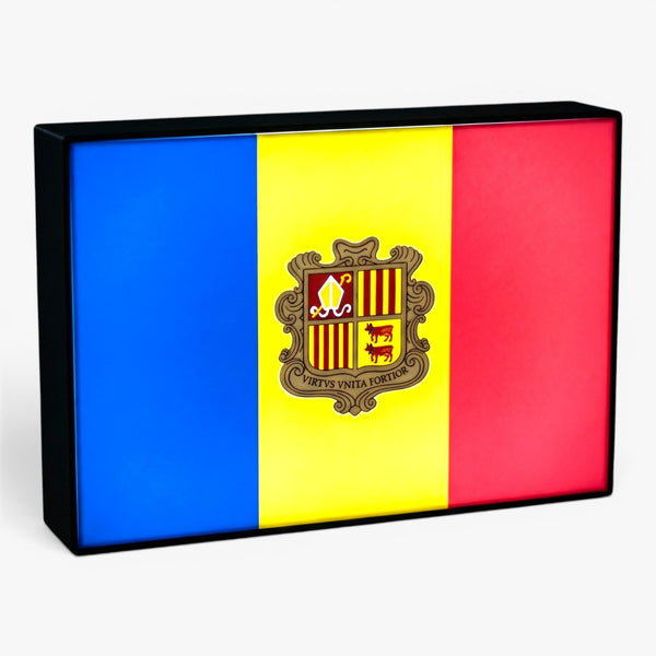 Andorra Flagge Lampe