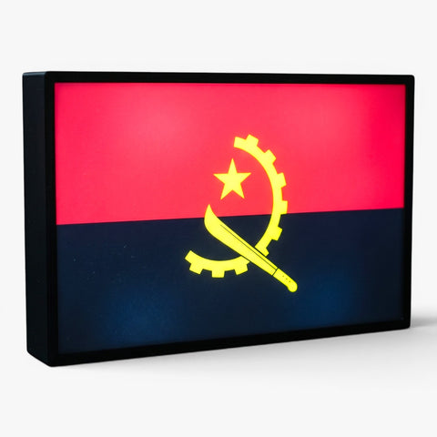 Angola Flagge Lampe