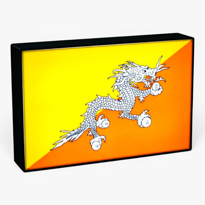 Bhutan Flagge Lampe