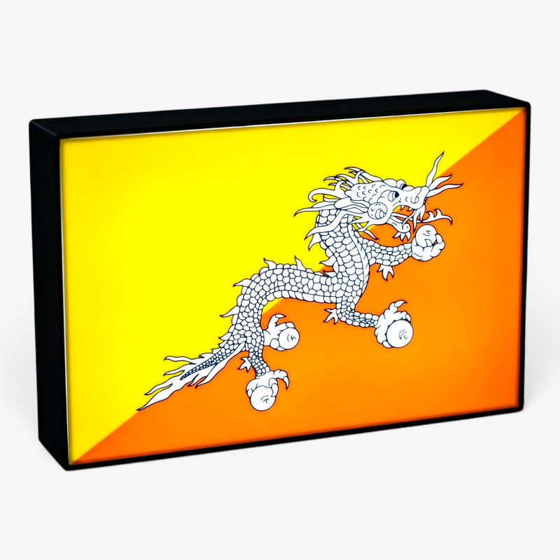 Bhutan Flagge Lampe